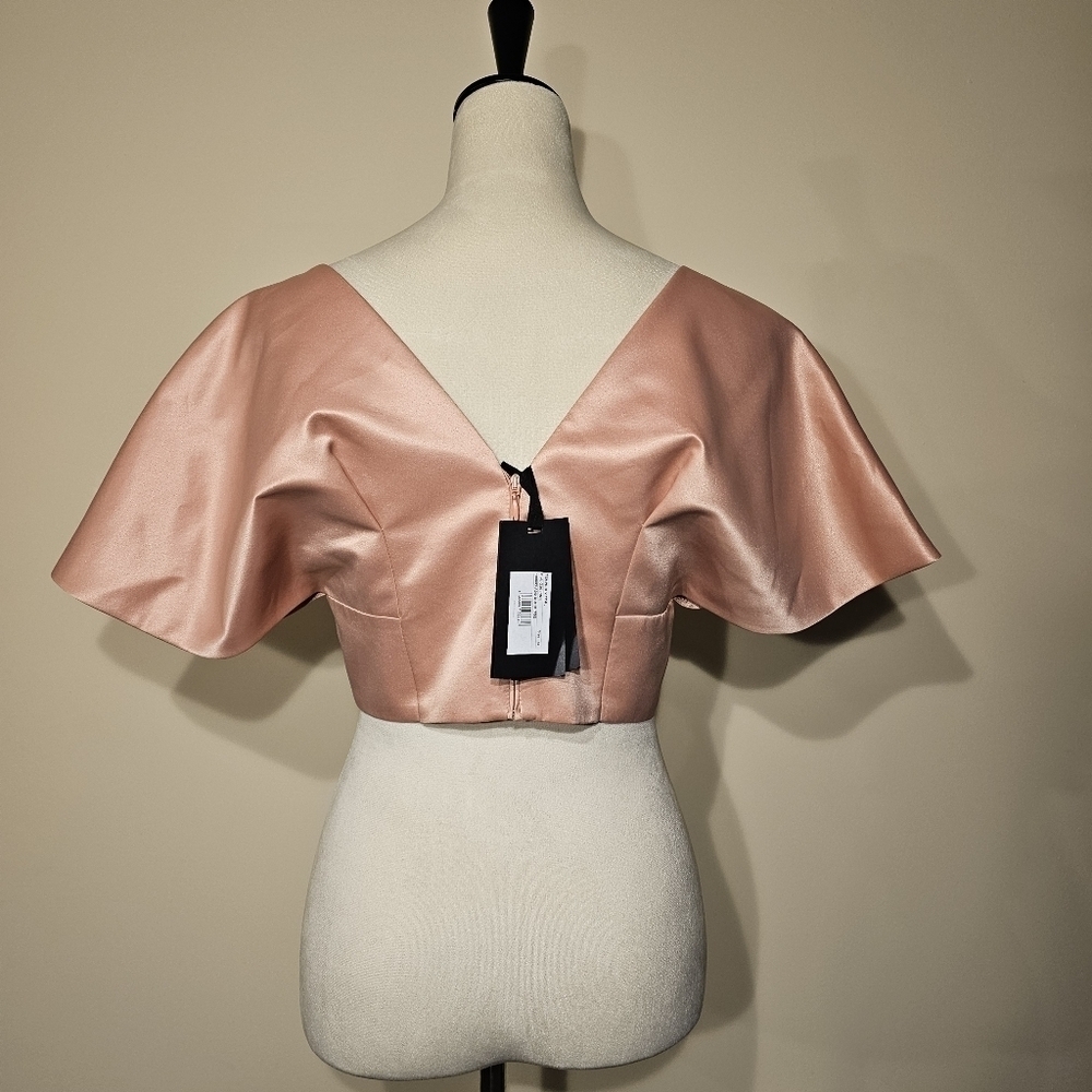Pinko Temperly V-neck Cropped Top size 42 - Picture 2 of 3